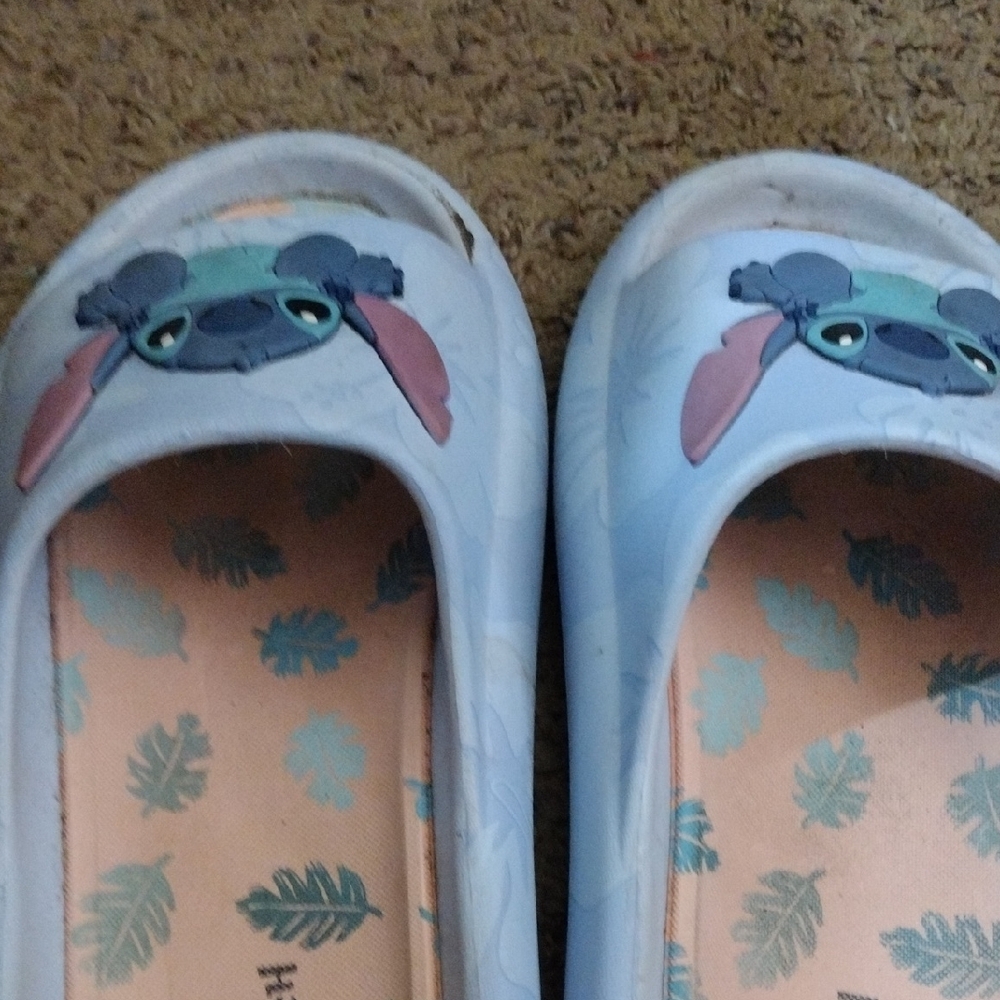 Disney Blue and Pink Stitch Sandals